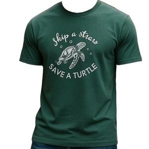 Next Level Sustainable Men’s  SS. T-Shirt- Green Size M